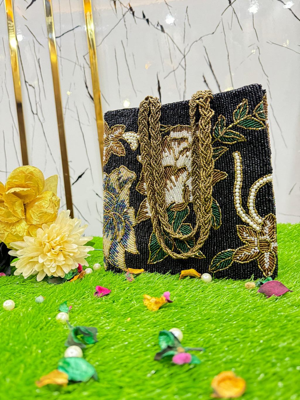 Stylish Black Handcrafted Bag